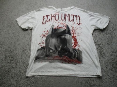 Ecko Unltd Shirt Mens 2XL White Batman Splatter Graphic Tee DC Comics Logo