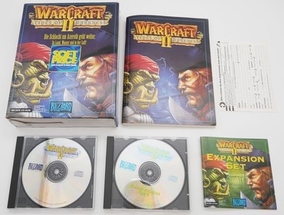 WarCraft II 2 Tides of Darkness PC CD Rom Computer BIG BOX boxed CIB OVP #4
