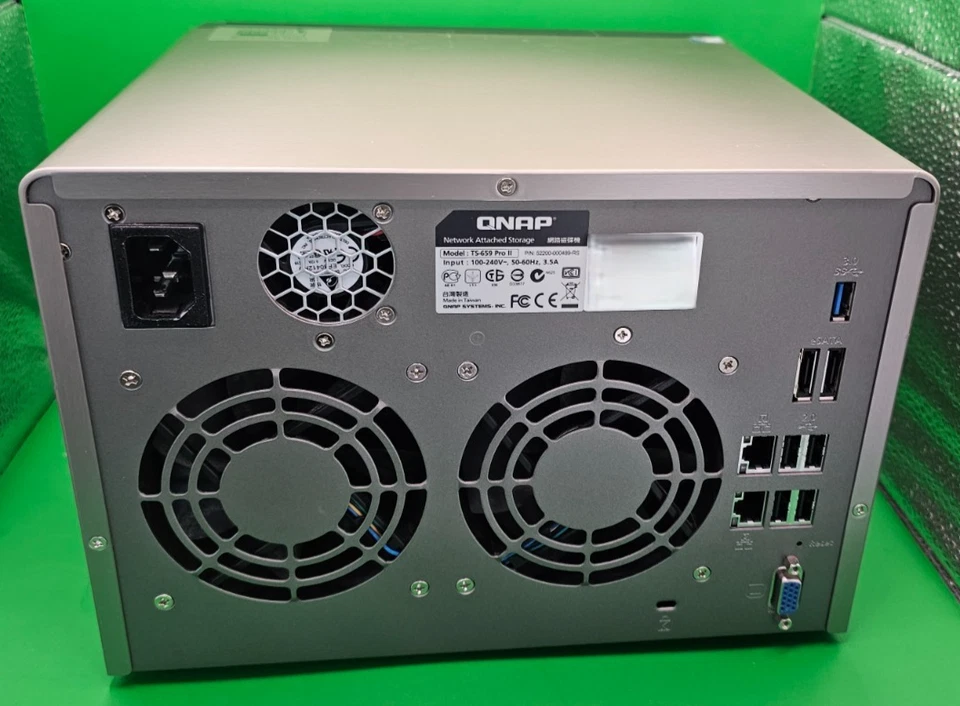 NAS QNAP TS-659 PRO II Intel Atom D525 1.8GHz 1GB DDR3 6-Bay - Image 4 of 4
