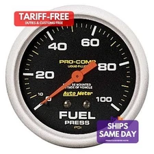 Autometer 5412, One 0-100 Fuel Pressure Gaug High Performance & Racing Parts