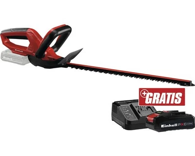 Einhell Akku-Heckenschere GC-CH 1846 Li + GRATIS Zugabeartikel PXC Starter-Kit 1