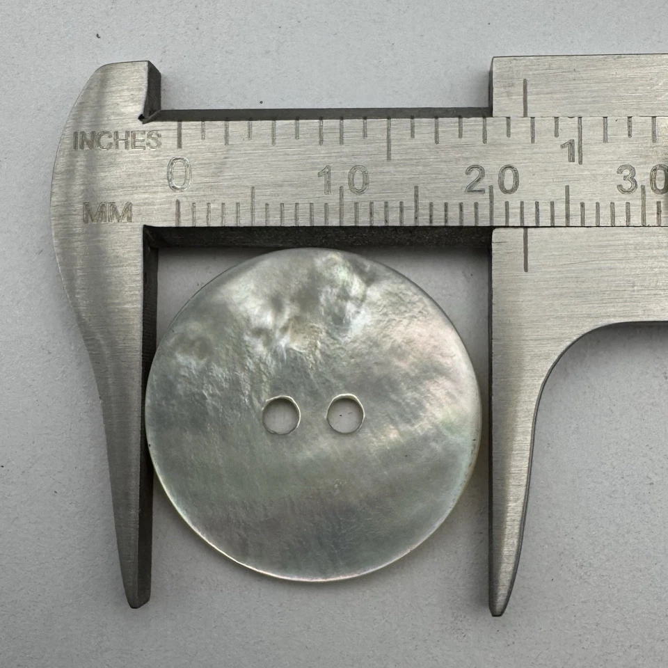 Natural/Rainbow/Iridescent MOP/Mother Of Pearl Shell Button 22.5mm 7/8" 2hole - Image 3 of 3