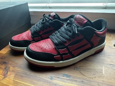 Amiri Skel Top Low - Black/Red - Size 43