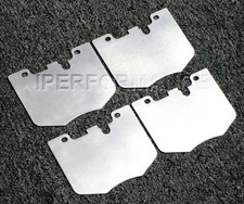 Titanium Brake Pad Shim Heat Shield Set for BMW Z4 20- w/Race Pads; Front
