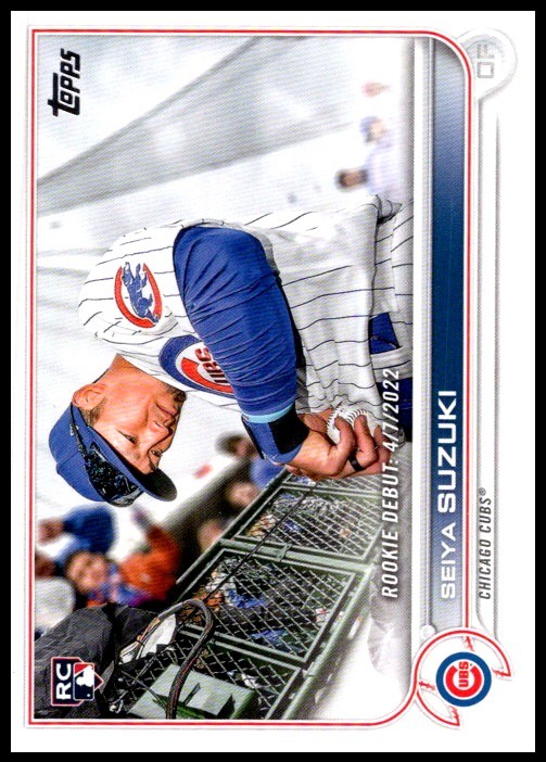 2022 Seiya Suzuki Topps Update Series Baseball #US259 Chicago Cubs