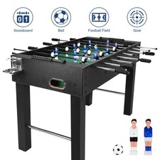 4FT Soccer Table Tables Balls Foosball Football Game Home Party Gift Black USA