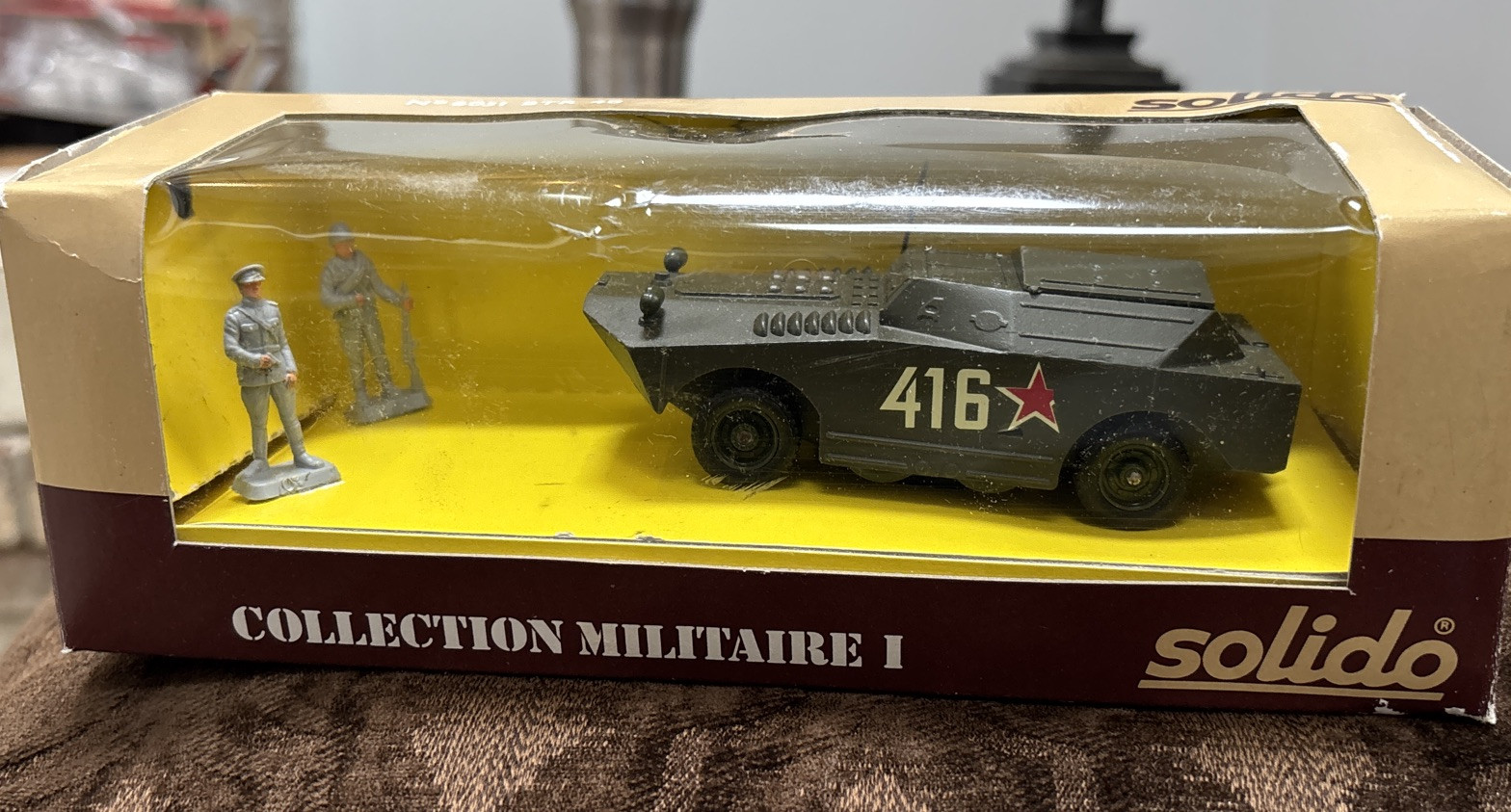 SOLIDO BTR 40 RUSSIAN ROCKET LAUNCHER VEHICLE #6031 W/ Two Soldiers NIB