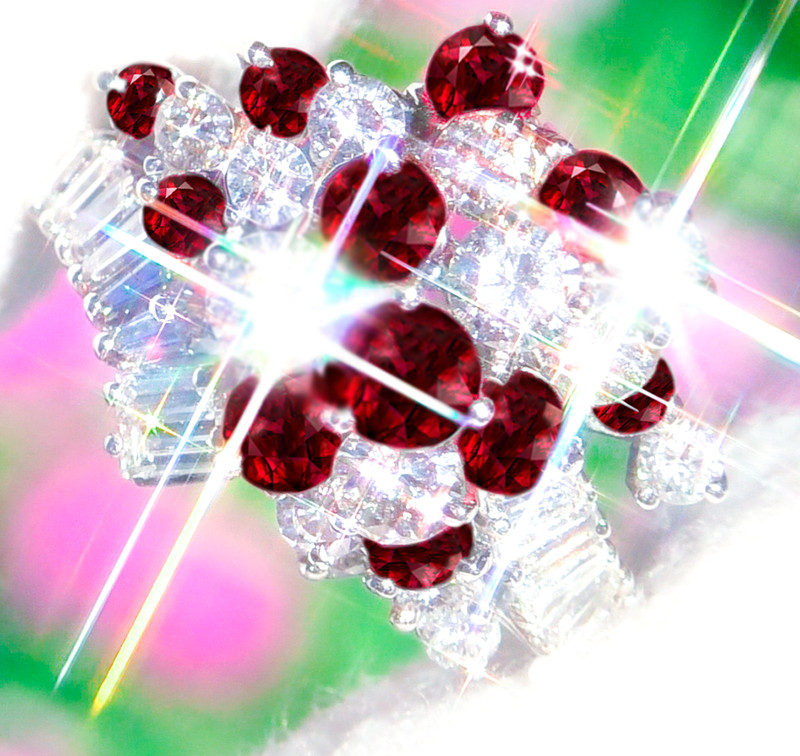 CARTIER Ruby Ring PLATINUM NO HEAT Ruby Diamond R… - image 9