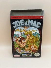 oval seal Joe & Mac complete in box nintendo nes factory MINT