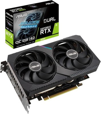 ASUS Dual GeForce RTX 3060 OC V2, DUAL-RTX3060-O12G-V2, 12GB GDDR6, HDMI, 3x DP