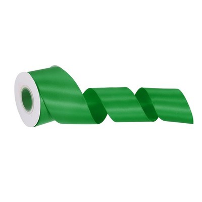 Satinband 2 Zoll 10 Yards für Hochzeit uni fein grün grobkörnig