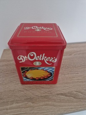 Dr. Oetker's Pudding Nostalgie-Dose aus Metall für Deko Küche
