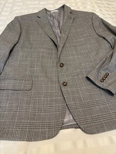 Lauren Ralph Lauren Men's 48R Gray Plaid Blazer Sport Coat Jacket