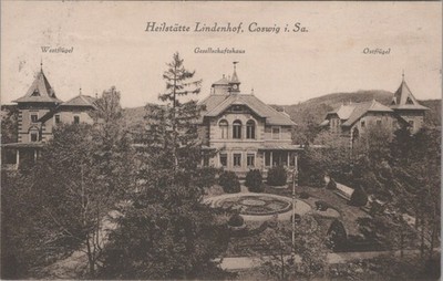 EK68, Ansichtskarten, Postkarten, Coswig, Sachsen, Heilstädte Lindenhof, 1927