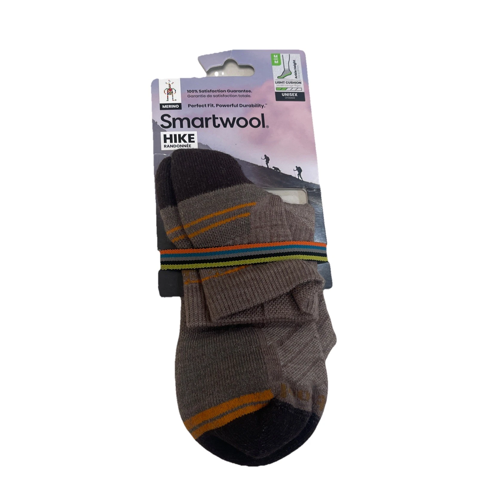 Smartwool Hike Ankle Crew Socks Brown Size M