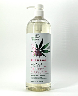 Natural Therapy Hemp Cherry Blossom Hydrating Shampoo 33.8 fl oz Salon Size