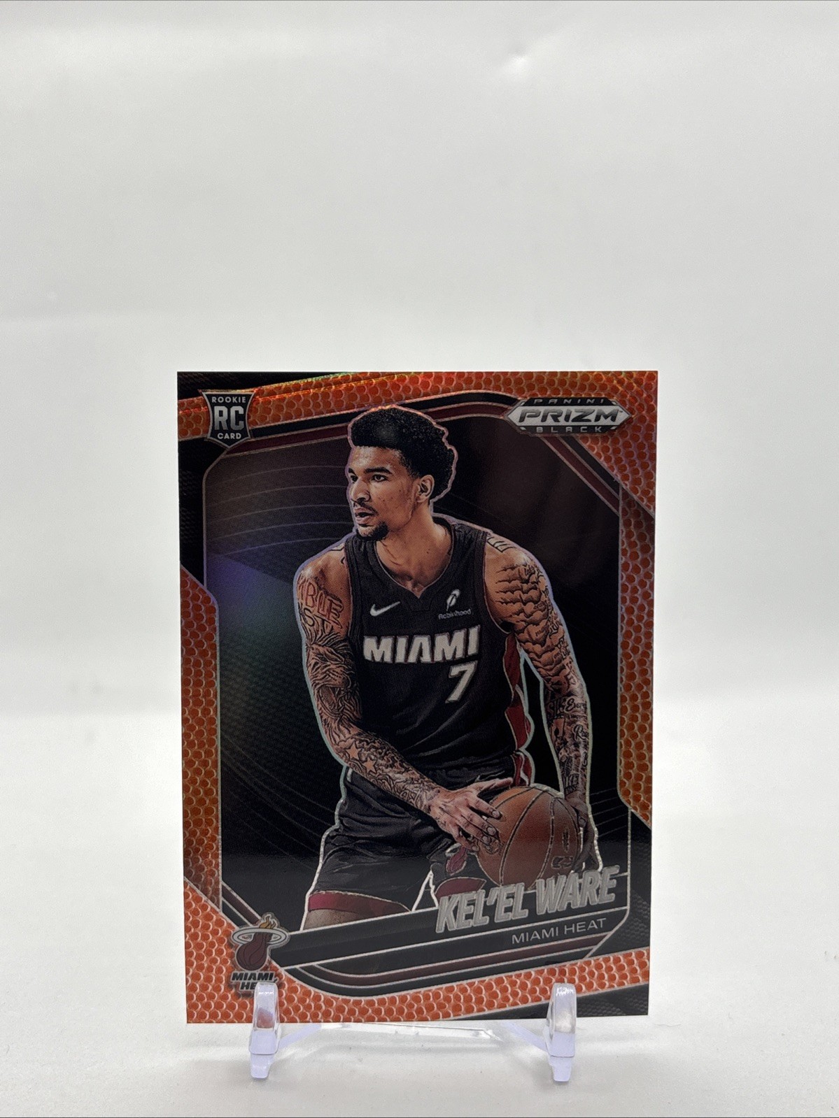Kelel Ware 2024-25 Panini Prizm Black /225 RC Heat #156 Basketball Print Rookie