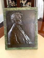 Vintage 1909 VDB Lincoln Cent Bronze Penny Plaque Brenner