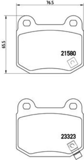 Bremsbelagsatz, Scheibenbremse P 56 048 Brembo FüR Toyota Nissan-image