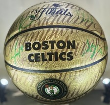 36/50 CELTICS 2024 GOLD FINALS CHAMPIONSHIP SIGNED COLLECTORS BALL AUTOS X 4