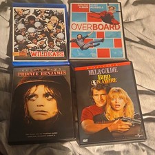 Goldie Hawn LOT OF DVDs Wildcats Blurr Overboard Private Benjamin Bird On A Wire