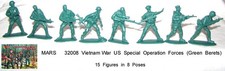 Mars 32008 1/32 Vietnam War US Special Forces. 15 figures in 8 poses