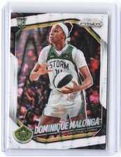 2025 Panini WNBA Prizm Dominique Malonga #116 White Seismic RC Seattle Storm