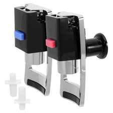 2Pcs Reusable Plastic Water Dispenser Faucet Assembly Hot Cold Water Tap Set