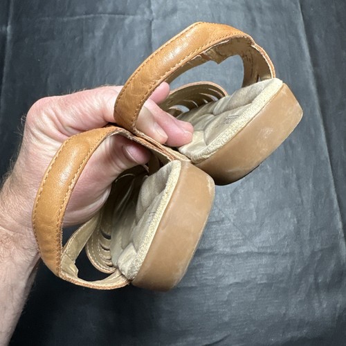 Bjorndal Brown Strappy Sandals Women's Size 8 soft Leather Fisherman - 800 - Picture 7 of 11
