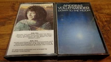 ANDREAS VOLLENWEIDER 2 CASSETTE TAPE LOT DOWN TO MOON + BEHIND WALL (CBS) TESTED