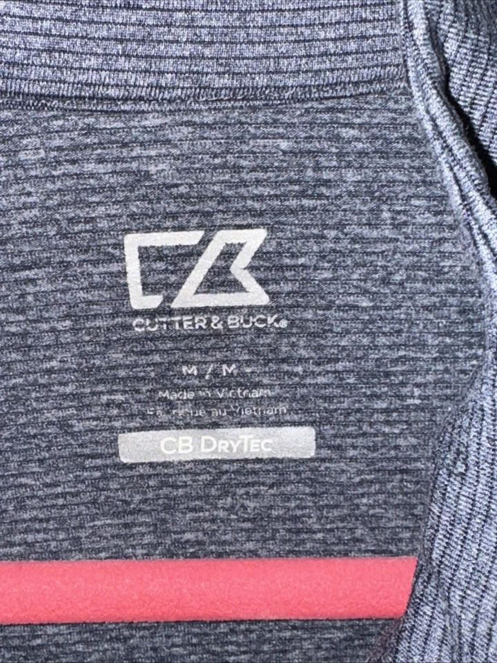 Cutter & Buck Notre Dame Mens Quarter Zip Pullover Sweater, Size M - Image 4 of 4