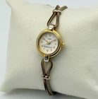 Women's Vintage 1996 TIMEX Essentials Gold Tone Petite Bracelet Watch, Oval Dial