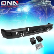 For 2009-2018 Ram Truck Black Rear Heavy Duty Steel Step Bumper Wdual D-rings