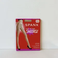 SPANX Firm Believer Shaping Sheers S2 Nude Control Top Pantyhose Tights Size D