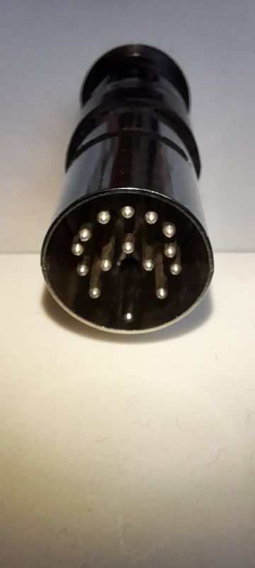 Atari ST Computer 14-Pin DIN Male External Floppy Disk Drive Cable Connector