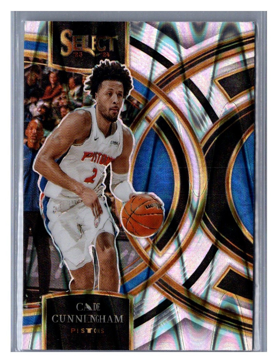 2023-24 Panini Select #175 Cade Cunningham Tectonic Prizms