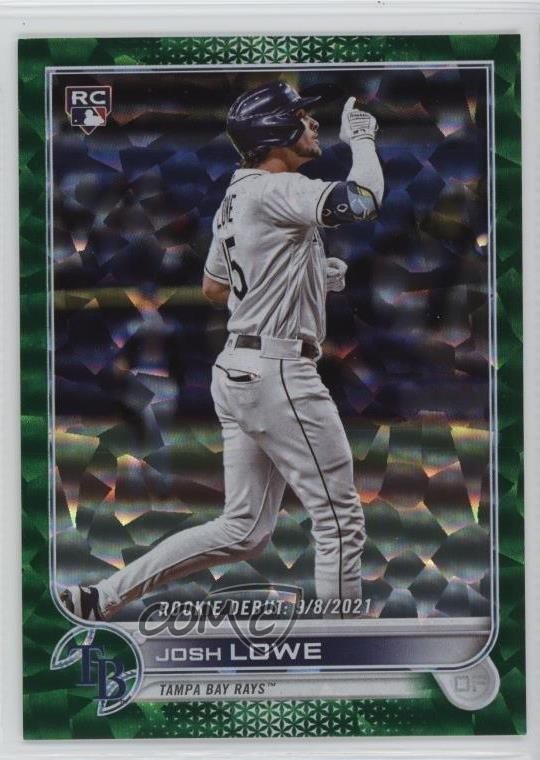 2022 Topps Update Rookie Debut Green Foil /499 Josh Lowe #US287 Rookie RC 1c0p