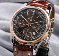 Breitling Transocean Chronograph 43mm Rose Gold Complete Set Bronze Dial UB0152 6