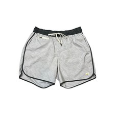 Vuori Banks Unlined 5 Shorts Men's Medium Light Gray Pockets Lightweight