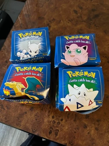 Pokemon Burger King Limited Edition Toys 1999 Mewtwo Jigglypuff Charizard Togepi
