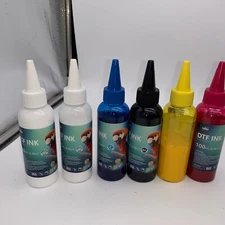 Noire 6X100ml Professional DTF Ink Direct to film Ink for Epson Printers See Pic