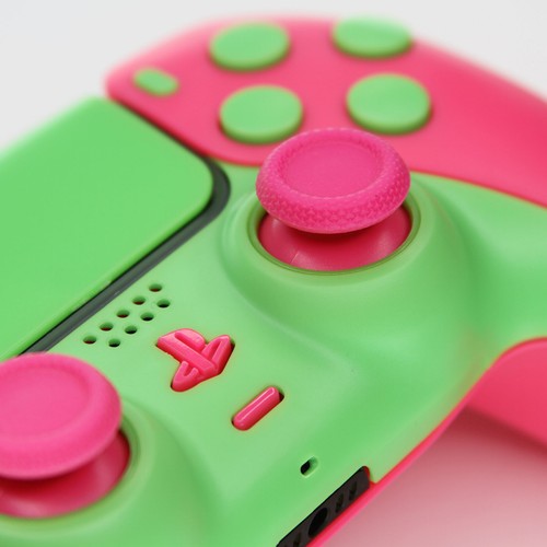 Guavatron Killscreen x Sony DualSense PS5 Custom Controller Pink Green Clicky - Picture 5 of 7