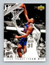 1992-93 Upper Deck #TM9 Isiah Thomas Team MVPs Detroit Pistons Basketball