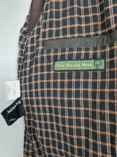 HIDEPARK Leather Waistcoat Bodywarmer Biker Vest Distressed Very Dark Brown M - Picture 9 of 20