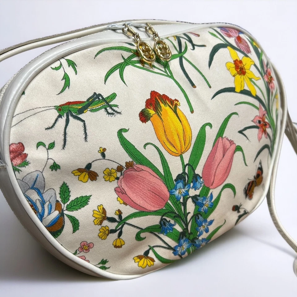 GUCCI Flora Bolso de Hombro Bandolera Vintage Auténtico Foto 4 de 4