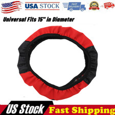 Universal 15 38cm Leather Car Steering Wheel Cover Anti-slip Accessories Universal 15 38cm Leather Car Steering Wheel Cover Anti-slip Accessories