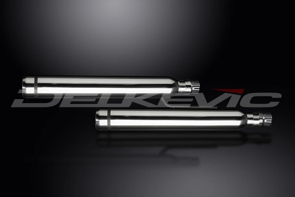 Silenciador escape Honda VTX1800 21" acero inoxidable punta nariz de toro crucero 05 06 07 08 Foto 3 de 4