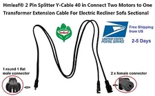 lift chair power supply 2 Pin Splitter Y-Cable for okin limoss power recliner 