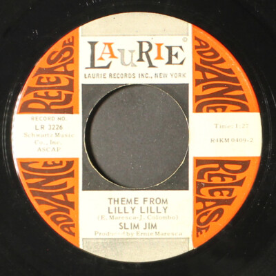 SLIM JIM: lilly lilly / theme from lilly lilly LAURIE 7" Single 45 RPM