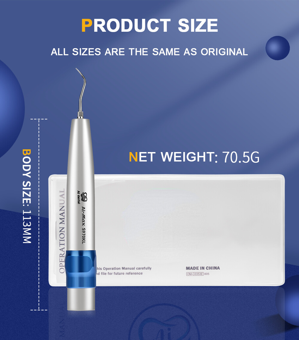 Electric Sonic Dental Air Scaler Handpiece Activation Irrigation  KV LED Coupler